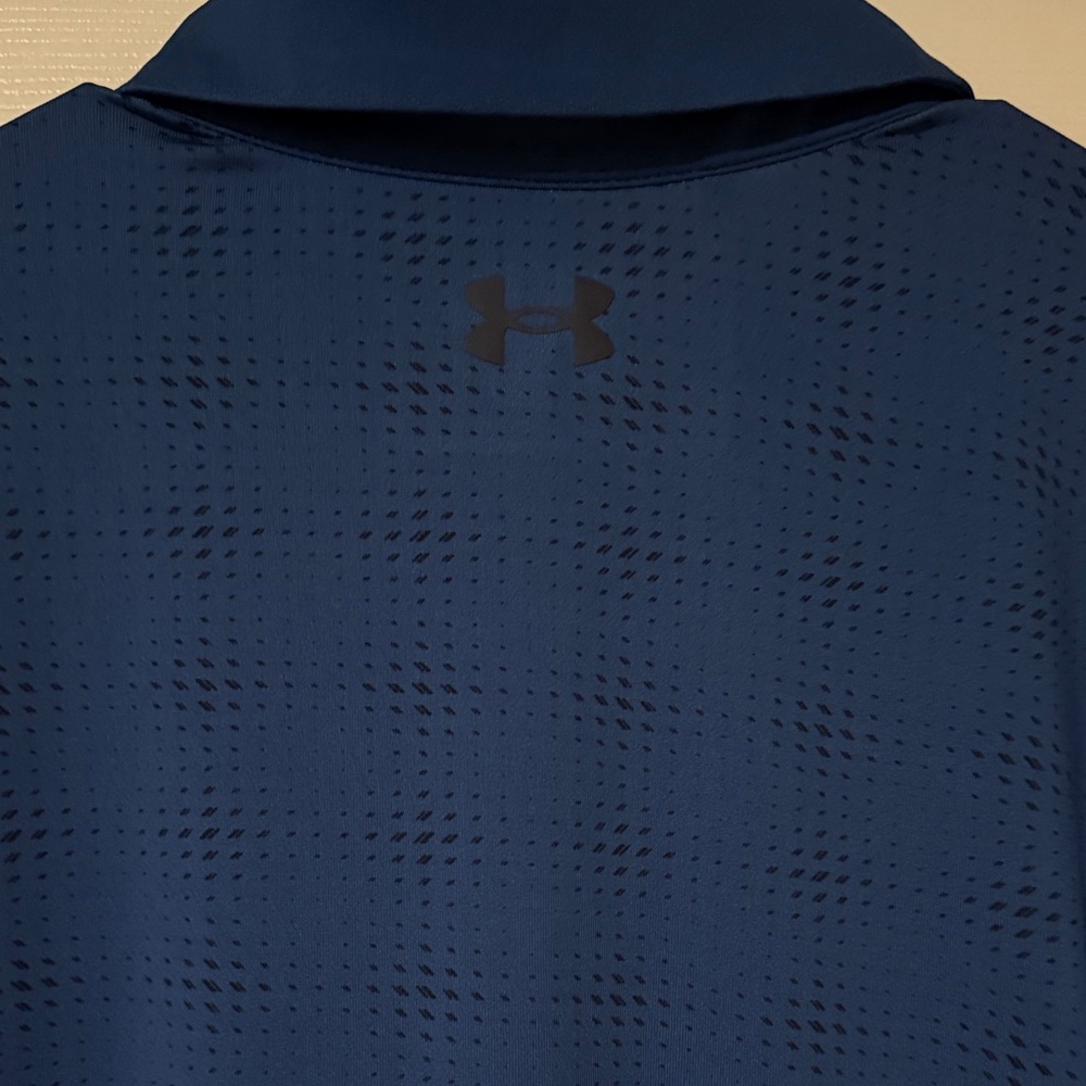 Under Armour Men's Royal Blue Polo Patterned Shirt - Picture 6 of 6